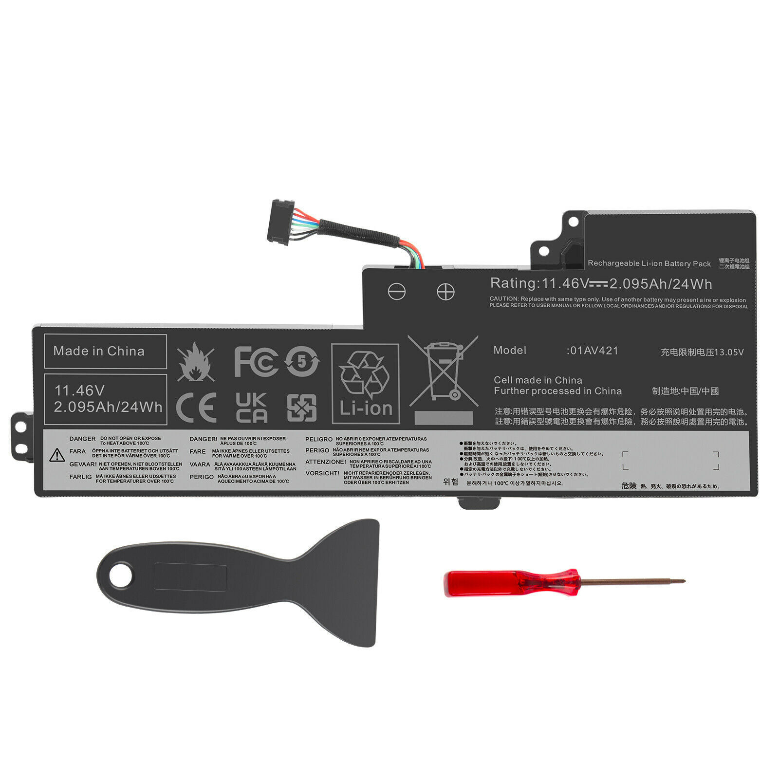 New Genuine 01AV421 01AV420 01AV419 24Wh Battery for Lenovo ThinkPad T470 T480