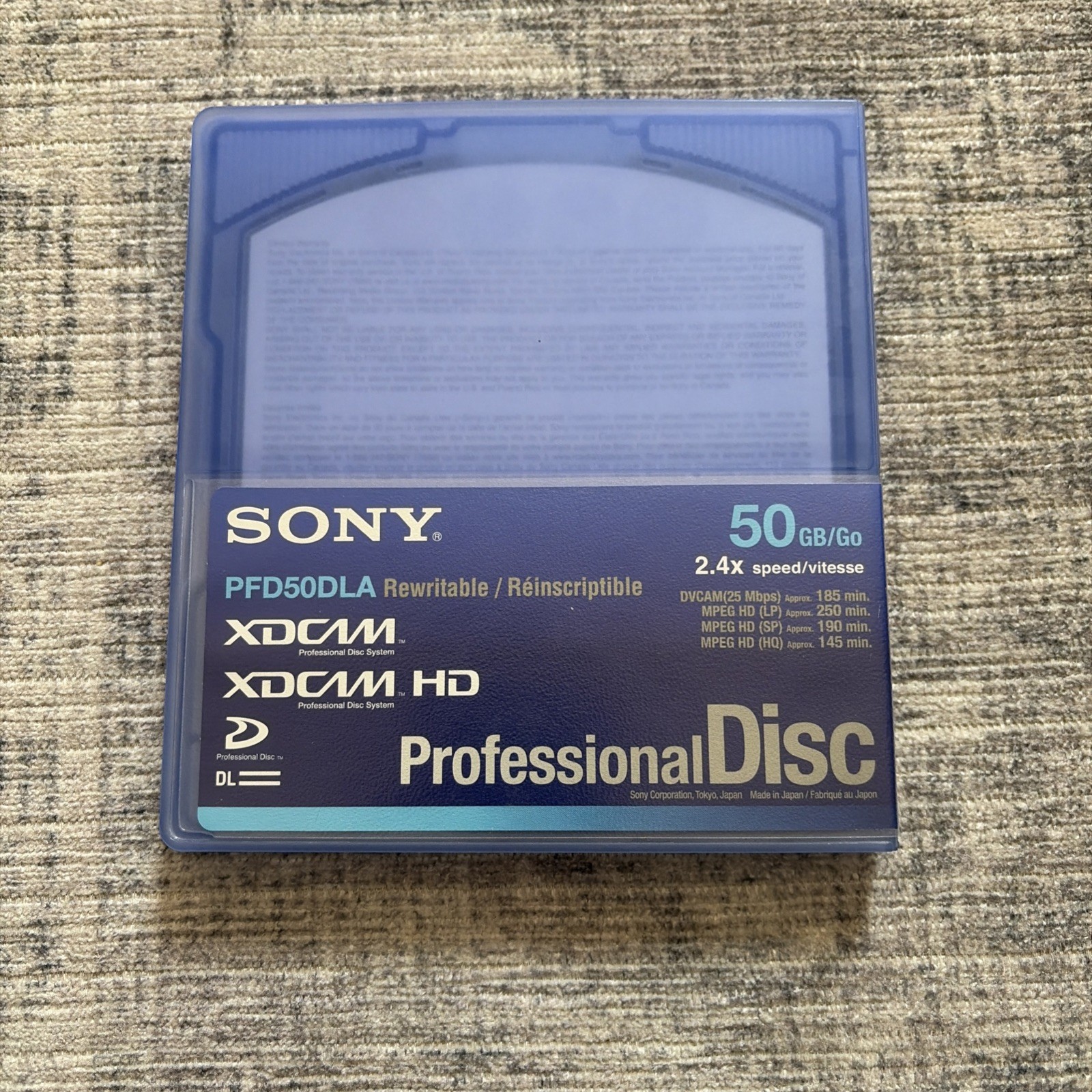 New Sony PFD50DLA 50GB Professional disc