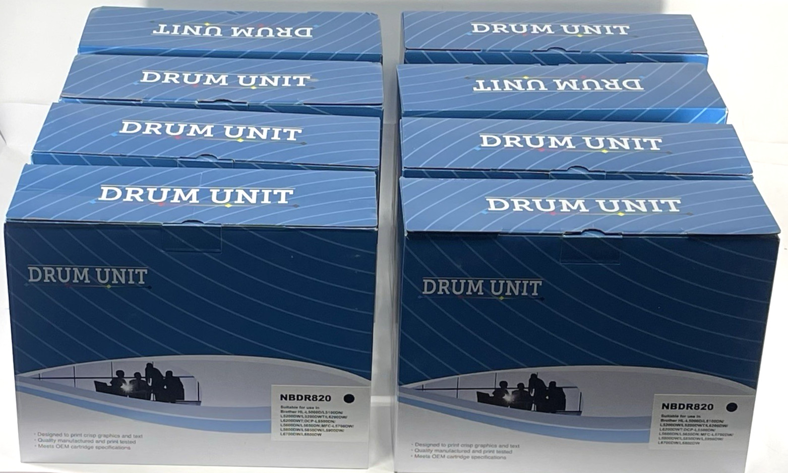 (Qty 8) Toner Cartridge Drum for DR-820 Brother DCP-L550DN MFC-L5700DW HL-L5000D
