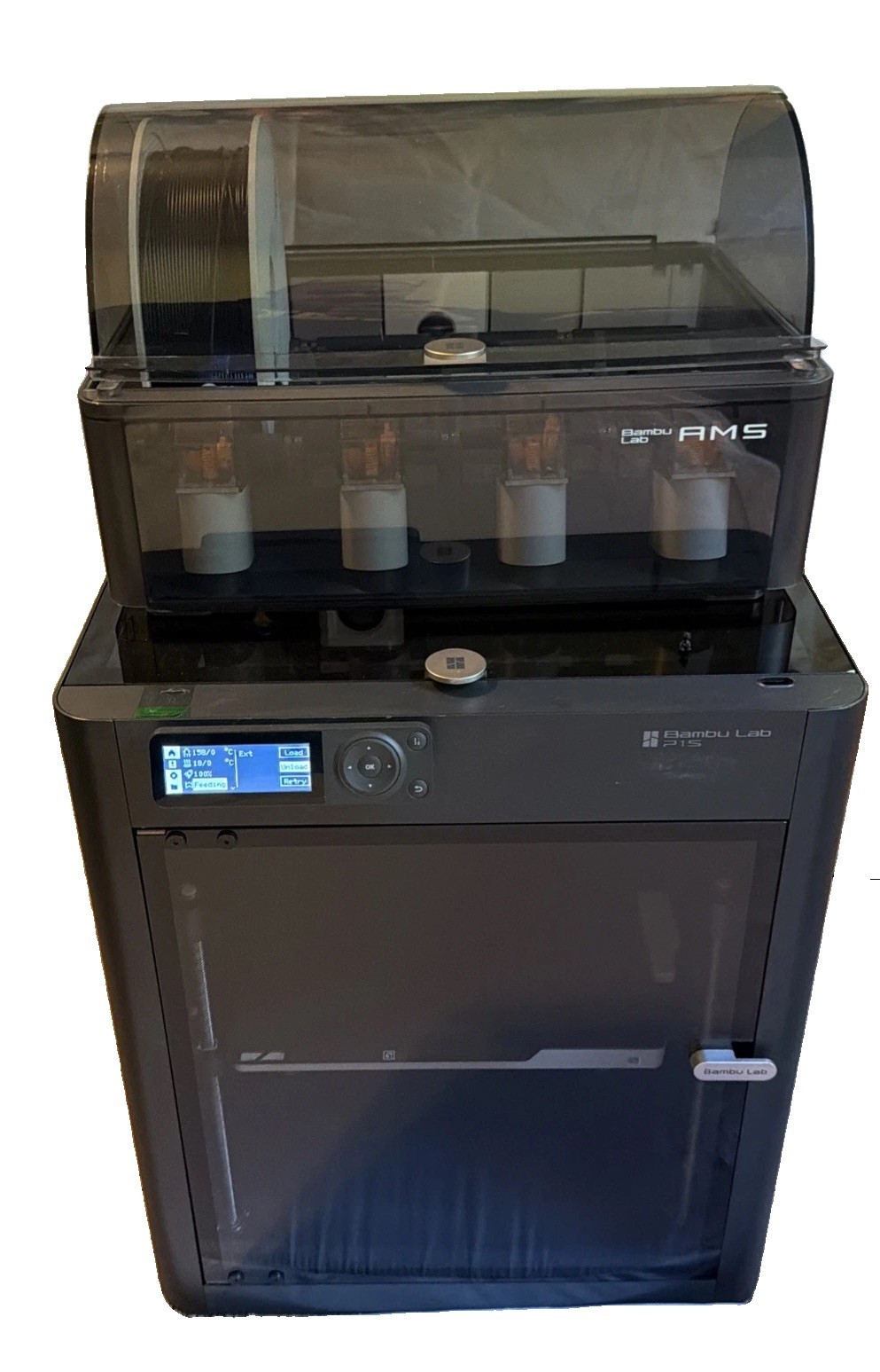 Bambu Lab P1S 3D Printer with AMS Multi-Color System Tested Working
