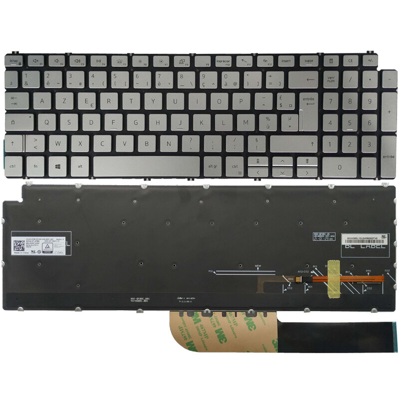 Laptop French Keyboard For Dell Inspiron 5590 5591 5598 5593 5594 5584 5505