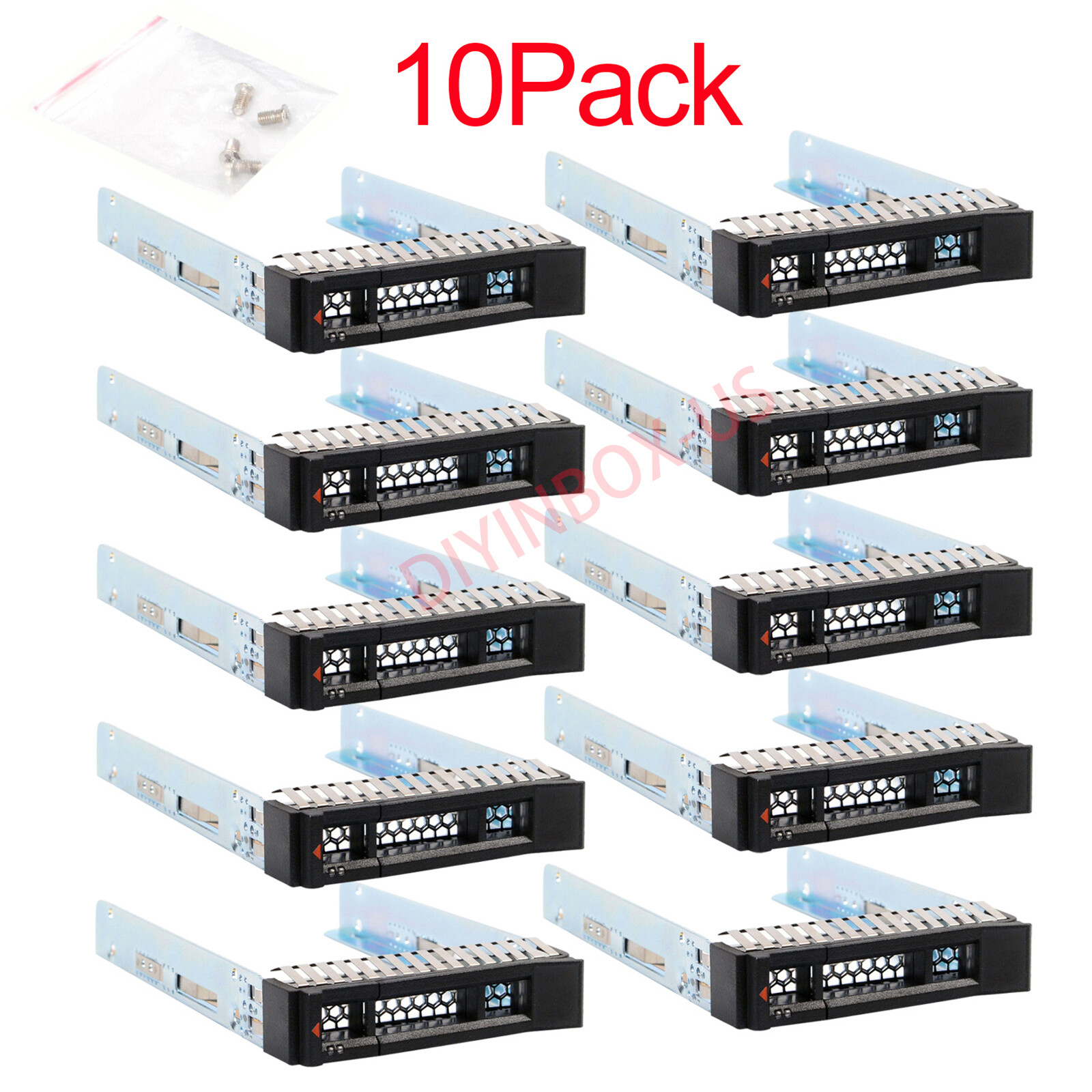 10 Pcs SM17A06246 2.5" SAS SATA Drive Caddy for Lenovo ThinkSystem SR550 SR850