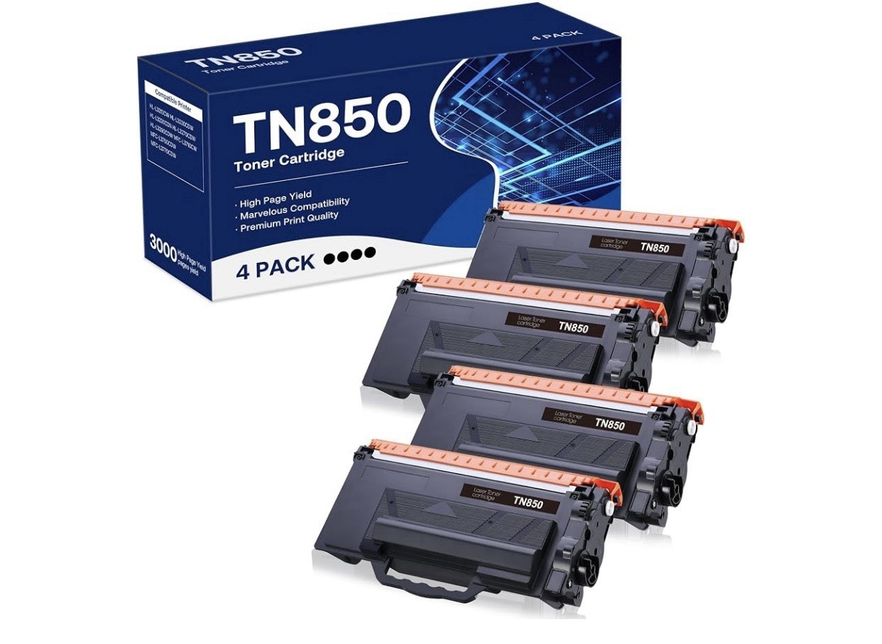WEAREC Toner Cartridge Replacement for Brother TN850 TN-850 TN820 TN-820 4Pack