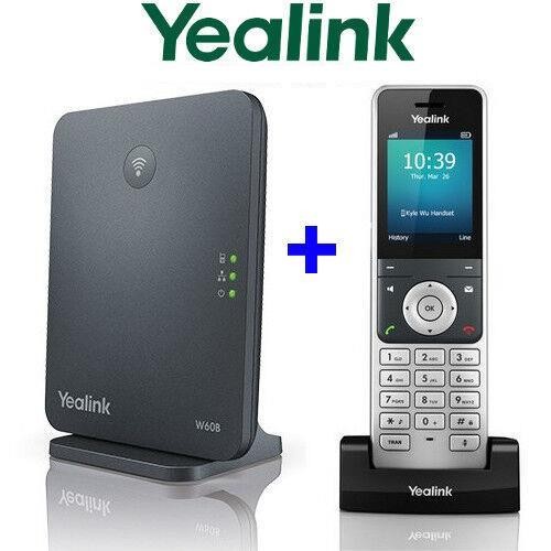 New Yealink W60P DECT IP Phone System Base w/ Cordless Handset W56H + W60B