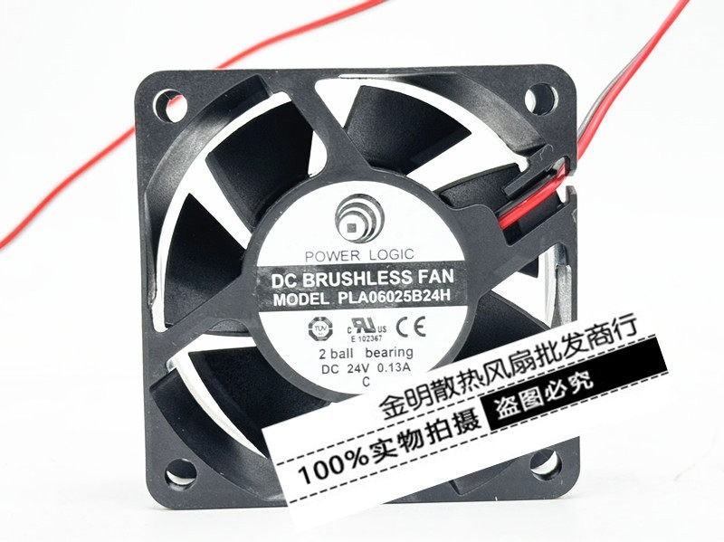1PCS POWER LOGIC 24V 0.13A PLA06025B24H Inverter Cooling Fan, 6 cm
