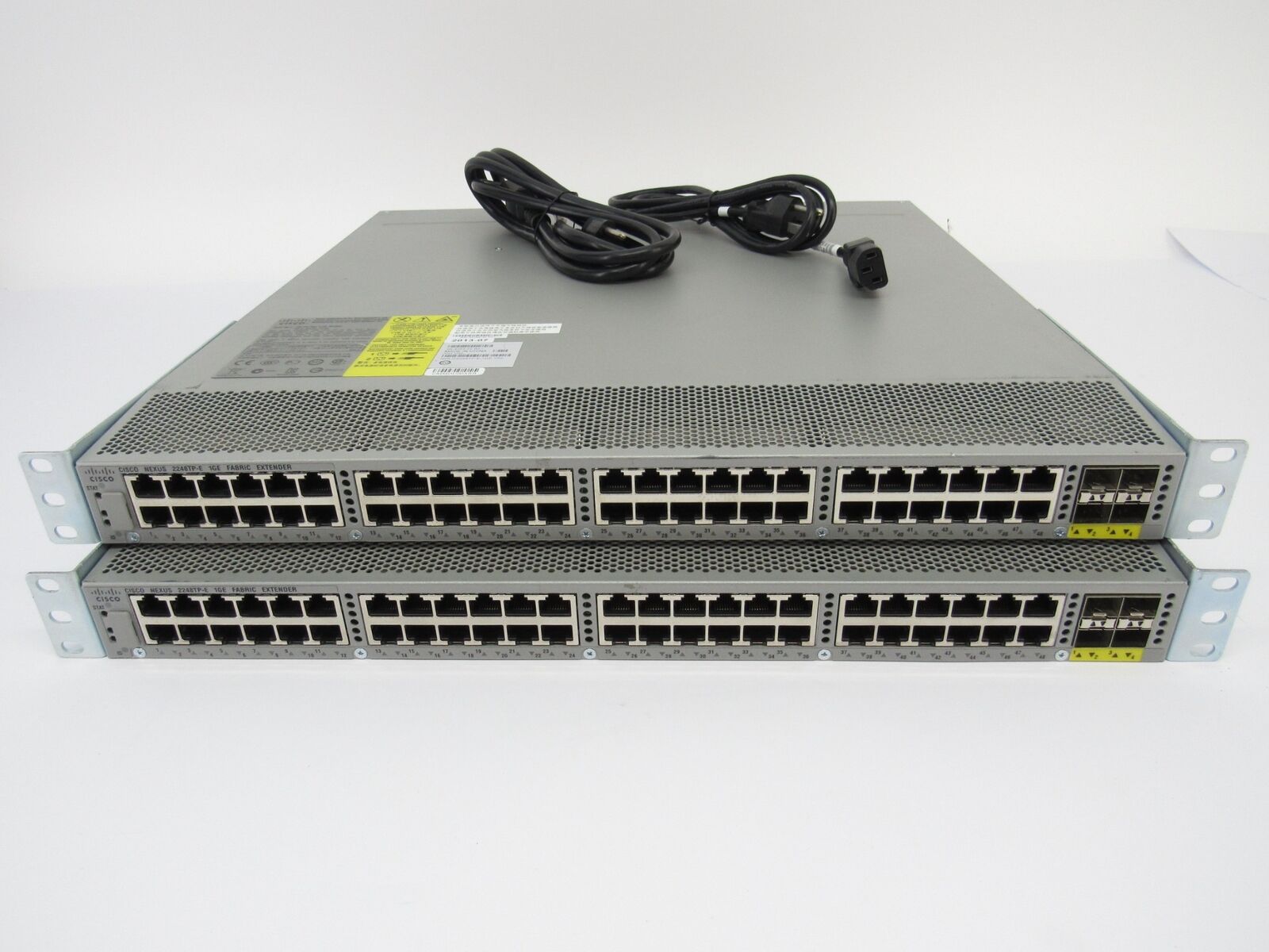 2x Cisco Nexus 2248TP 48 Port N2K-C2248TP-1GE V03 Fabric Extender 2X PSU Lot 2