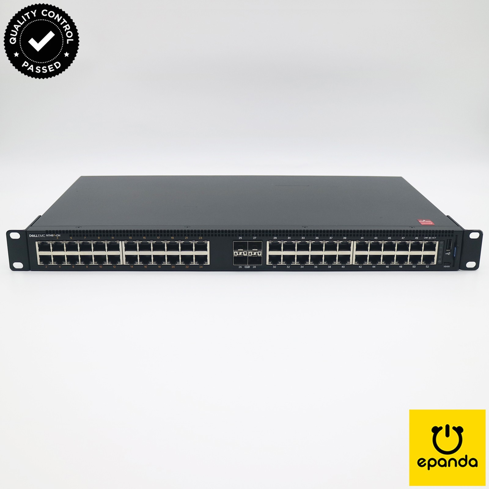 Dell EMC N1148P-ON 48xGigE PoE+ 370W 4x10GbE SFP+ E18W002, Exp-Feb2026, 1Y-Wty