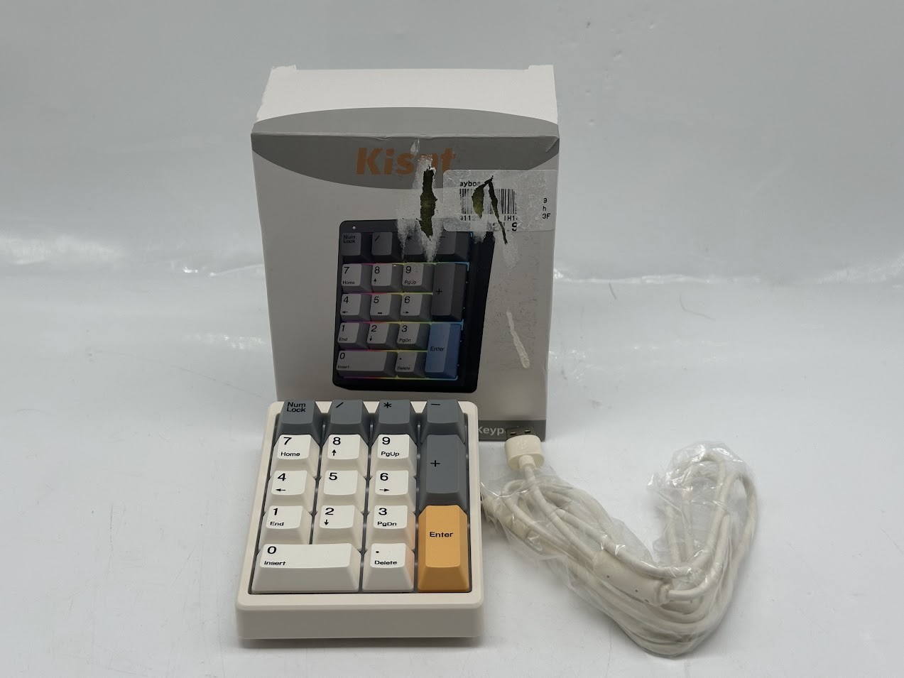 KN17 Wired Mechanical Numeric Keypad - Retro Beige - OPEN BOX