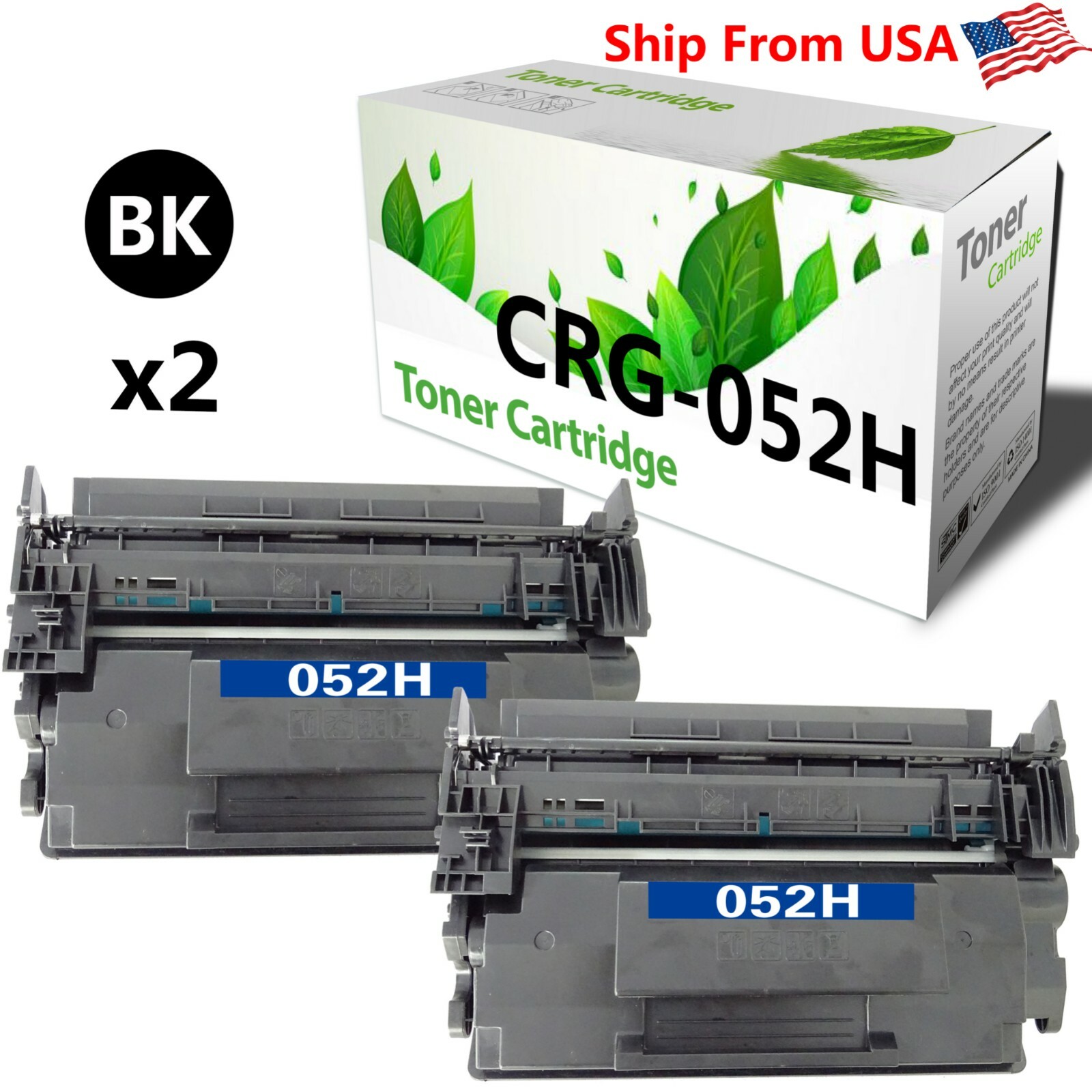 2-PacK CRG-052H Toner Cartridge for Canon Canon imageCLASS LBP214dw Printer
