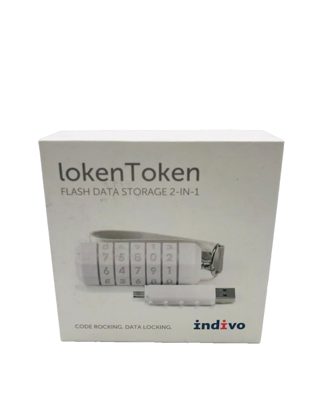 Dual USB Flash Drive 16 Gb USB 3.0 White Data Locking Loken Token