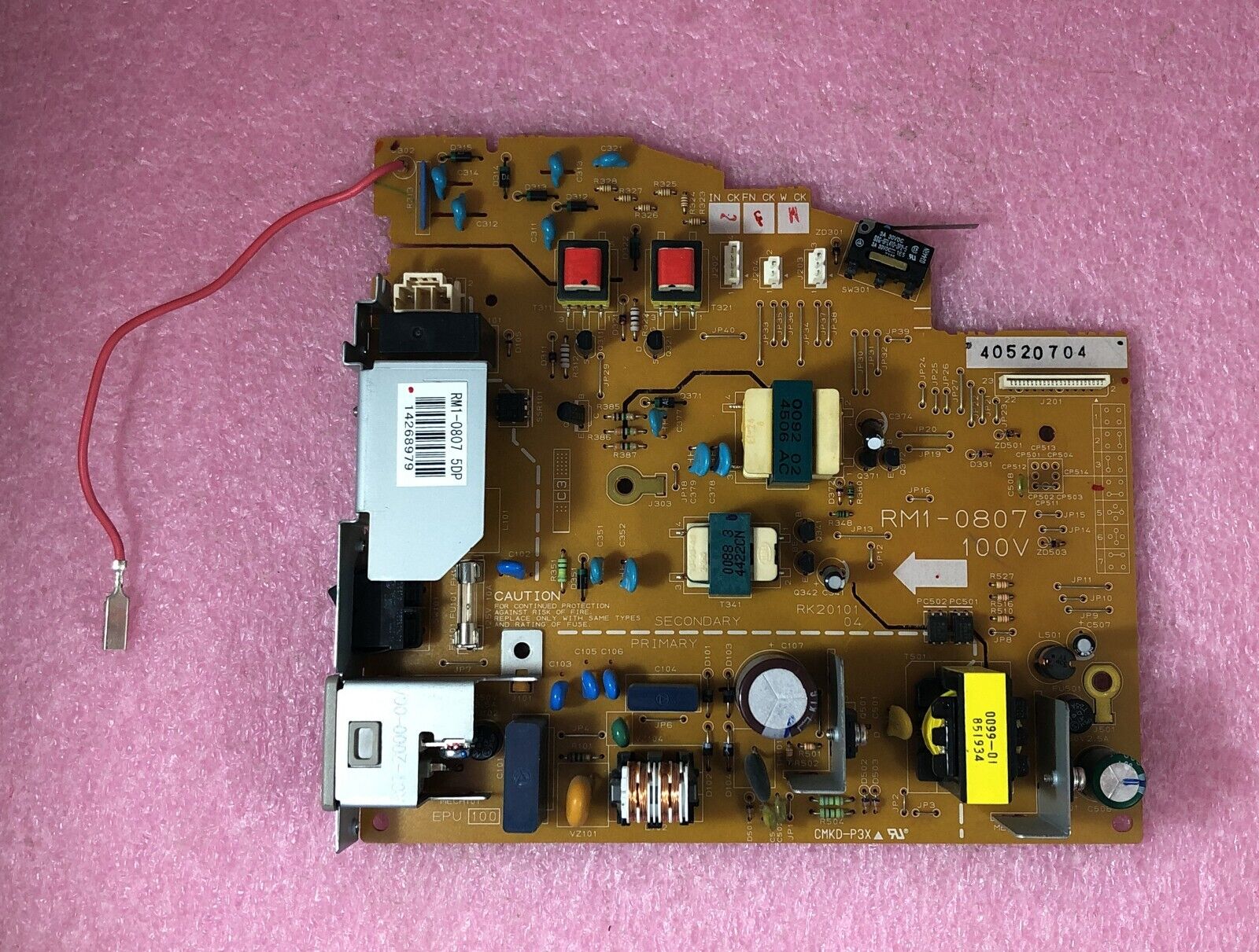 GENUINE HP RM1-0807 POWER SUPPLY ASSEMBLY BOARD FOR LASERJET 1012