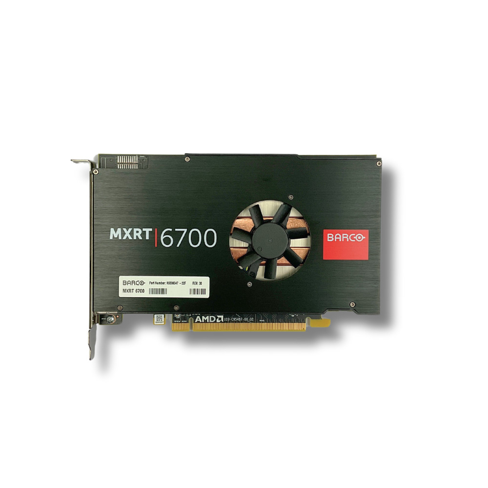 AMD BARCO MXRT 6700 4-port DP 1.4 PCI-E x16 Graphics Video Card 8GB VRam