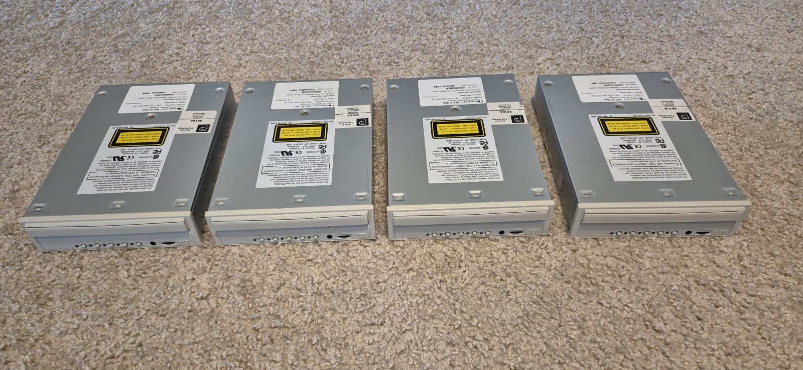 4 x Nakamichi MJ-5.16si CD 50-pin SCSI 5 Disc Changer IDE Drive , Power On