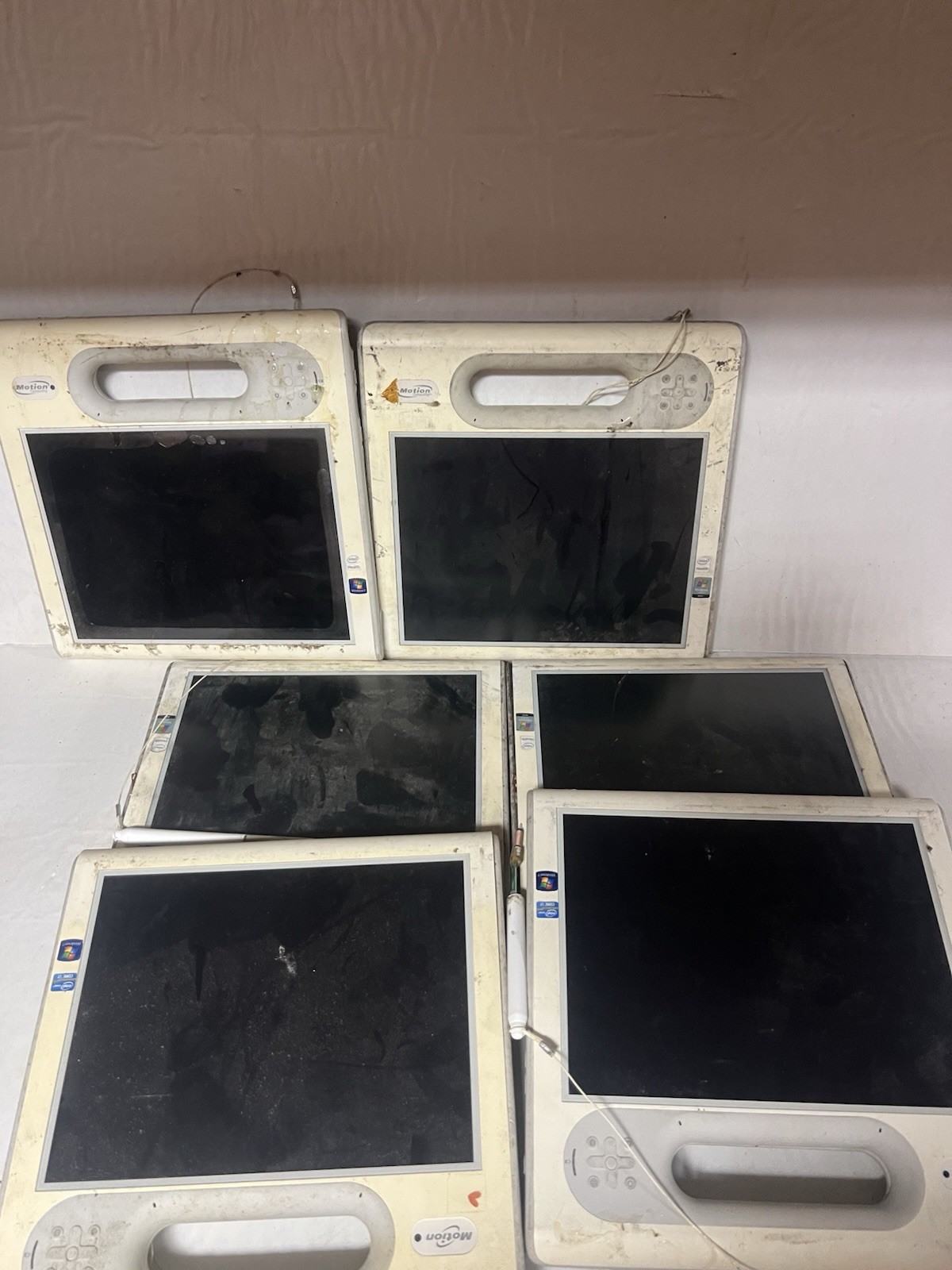 Lot Of 6 Motion Computing Mc-c5 Intel Tablet