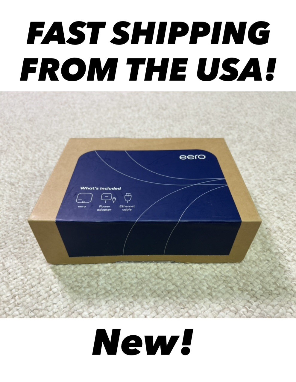 Eero B011101 AC Tri-Band Mesh Wi-Fi System NEW / Never Removed From BOX
