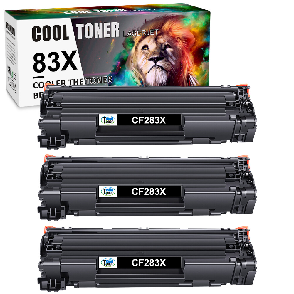 1-4PK CF283X Black Toner For HP 83X Toner LaserJet Pro MFP M225dn M201n M201dw