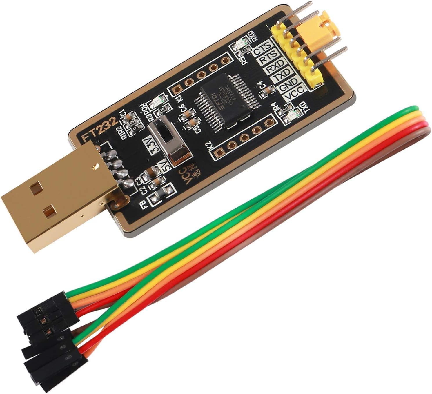 FT232RL USB To TTL Adapter Serial Converter Genuine FTDI USB UART Module