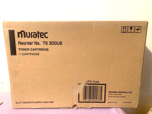 Genuine Muratec TS300US Black Toner Cartridge For F-300/305/315, MFX-1330 - New
