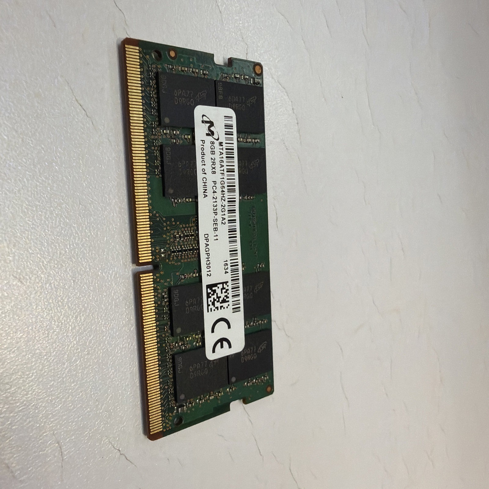 USED Micron MTA16ATF1G64HZ-2G1B1 8 GB (1x8GB) PC4-2133P Laptop Memory Ram 2Rx8