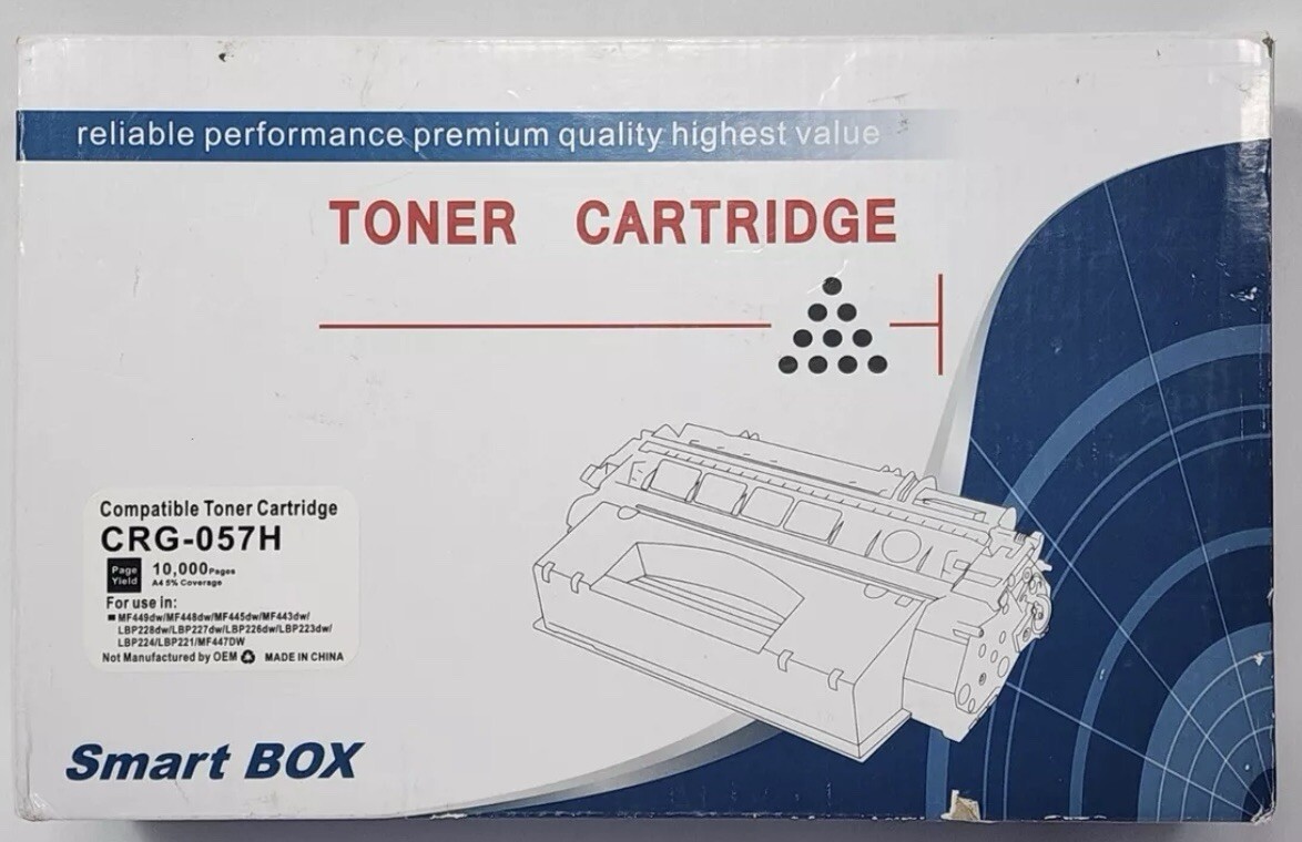 Smartbox Black Premium High Yield Laser Printer Toner Cartridge CRG-057H Canon