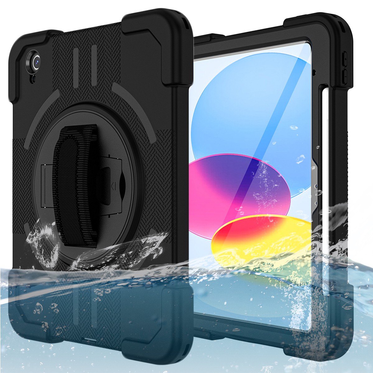 For iPad(A16) 2025/iPad 10th Gen Waterproof Case Full Body Shockproof Pen Holder