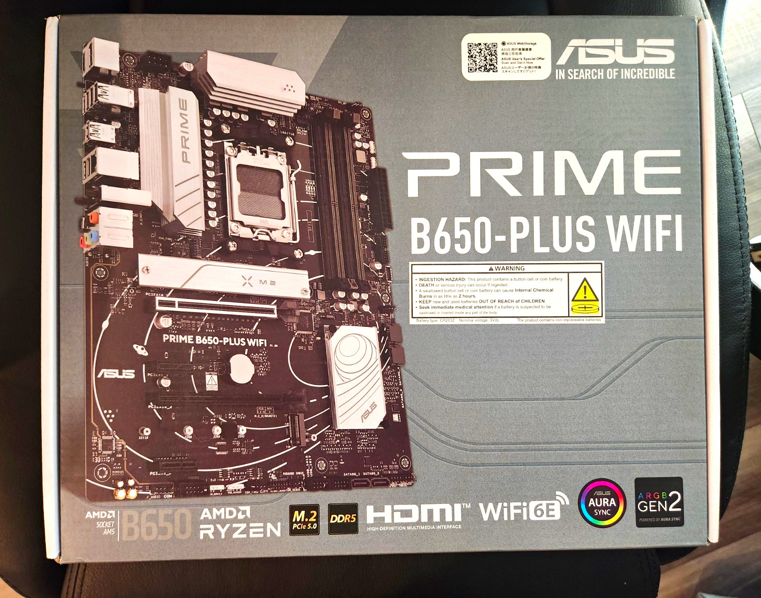 ASUS PRIME B650-PLUS WIFI ATX AMD AM5 Motherboard