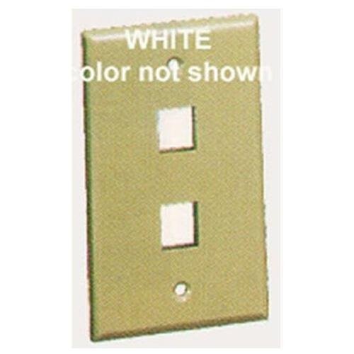ICC FACE2WH IC107F02WH 2-Port Faceplate White