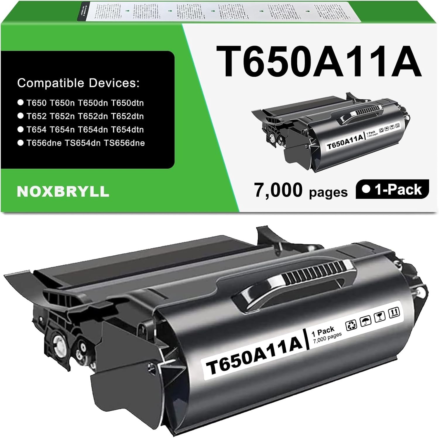 ** NEW Lexmark Toner | T650A11A | Black | With Chip | High Yield | Compatible