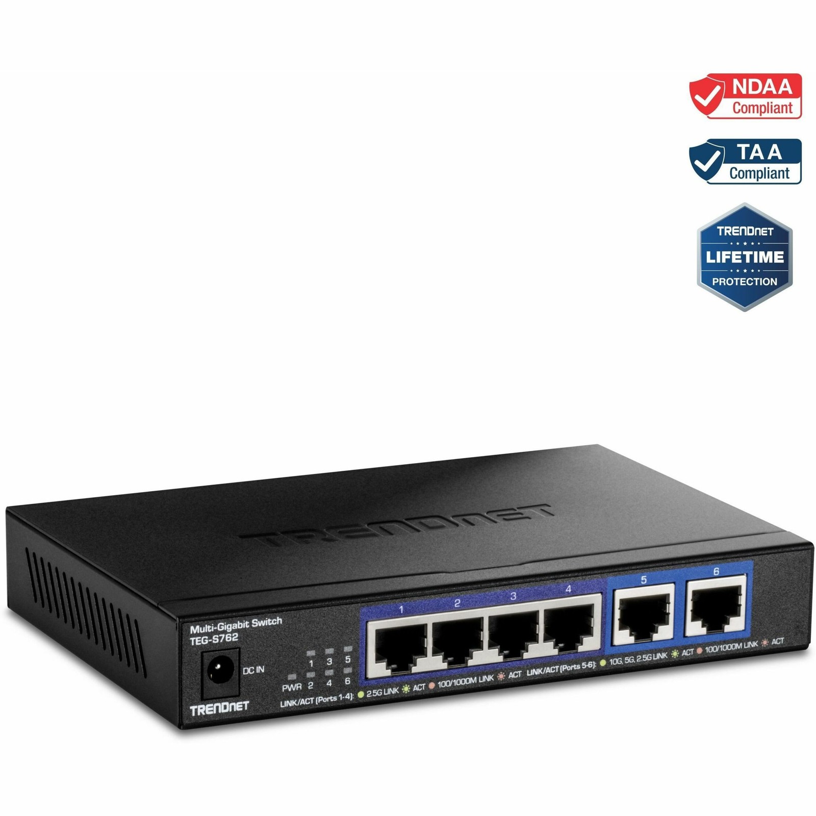 Trendnet TEG-S762 6-Port 10G Switch 60Gbps Black