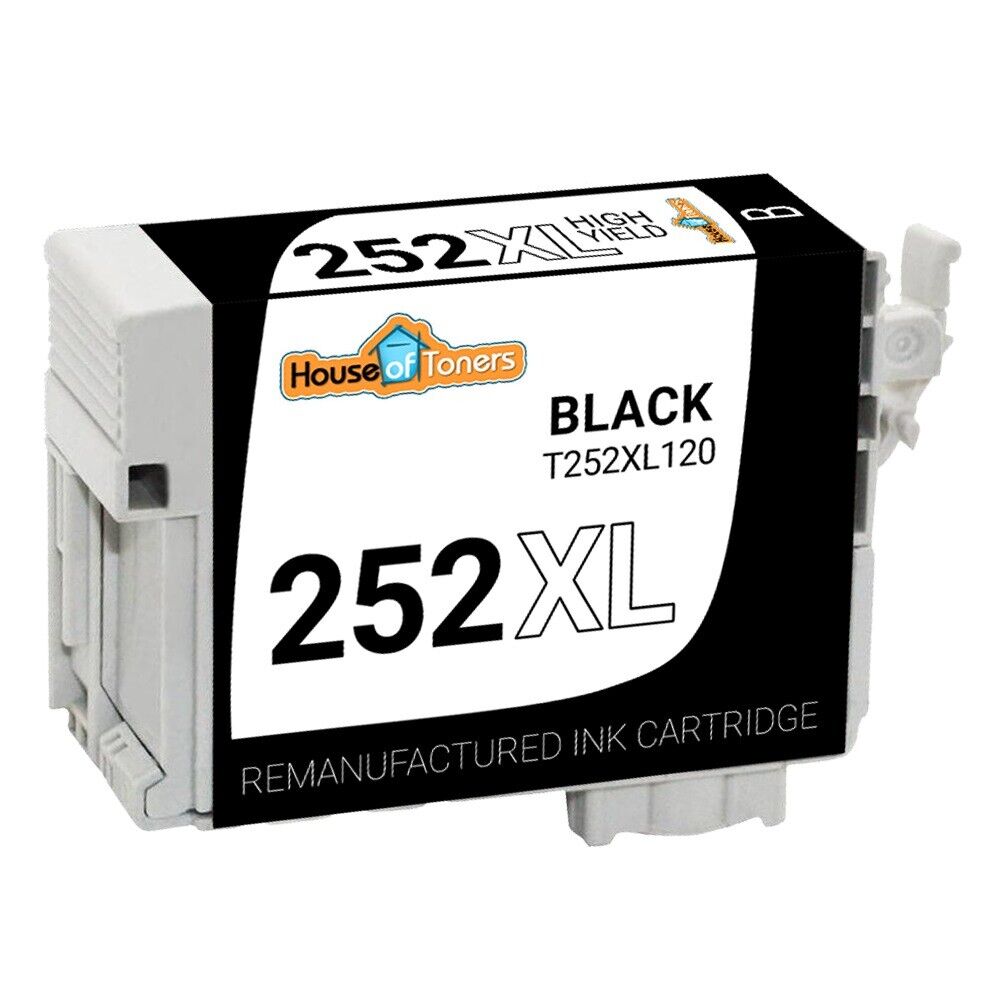 252 XL T252XL Reman Ink Cartridges for Epson WorkForce WF-7110 WF-7210 WF-7610