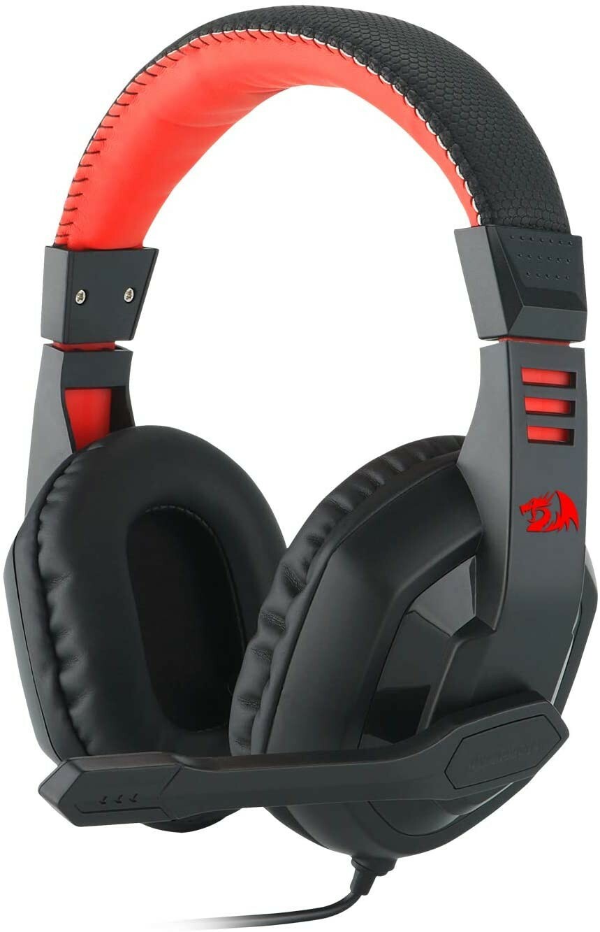 Redragon H120 Ares Gaming Headset Over the Ear with Microphone Black & Red 