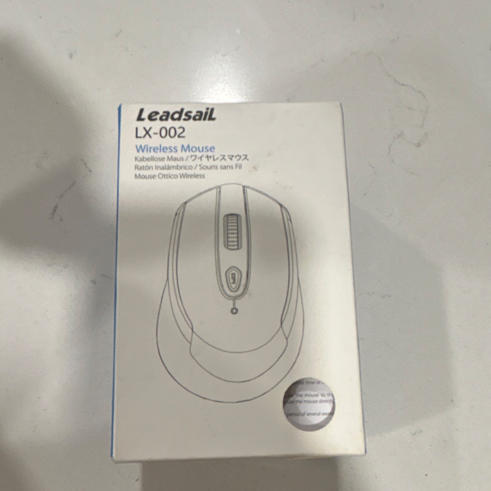 LeadsaiL LX-002 Wireless Optical Mouse Black Gray