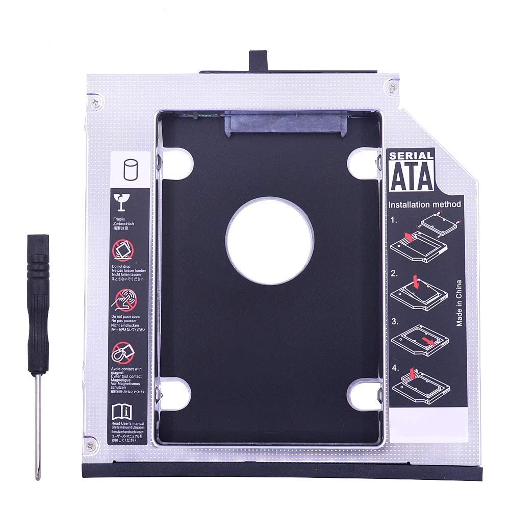 12.7mm Universal SATA 2nd HDD/SSD Caddy for Lenovo ThinkPad T420, T430, T510,...