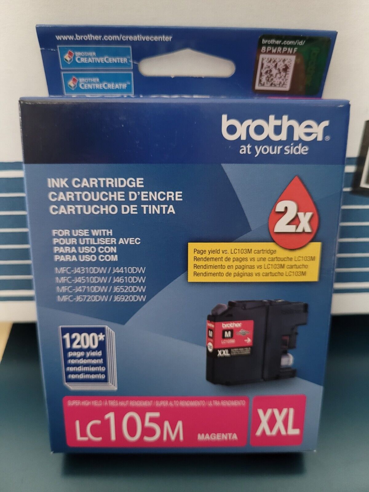 Genuine Brother LC105M XXL Ink Cartridge Magenta (LC105M) Single EXP 04/2019
