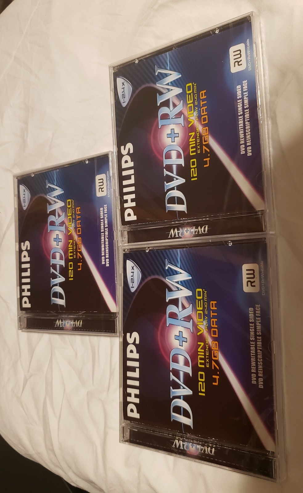 Philips Dvd+RW 120 Minute 3 Pack