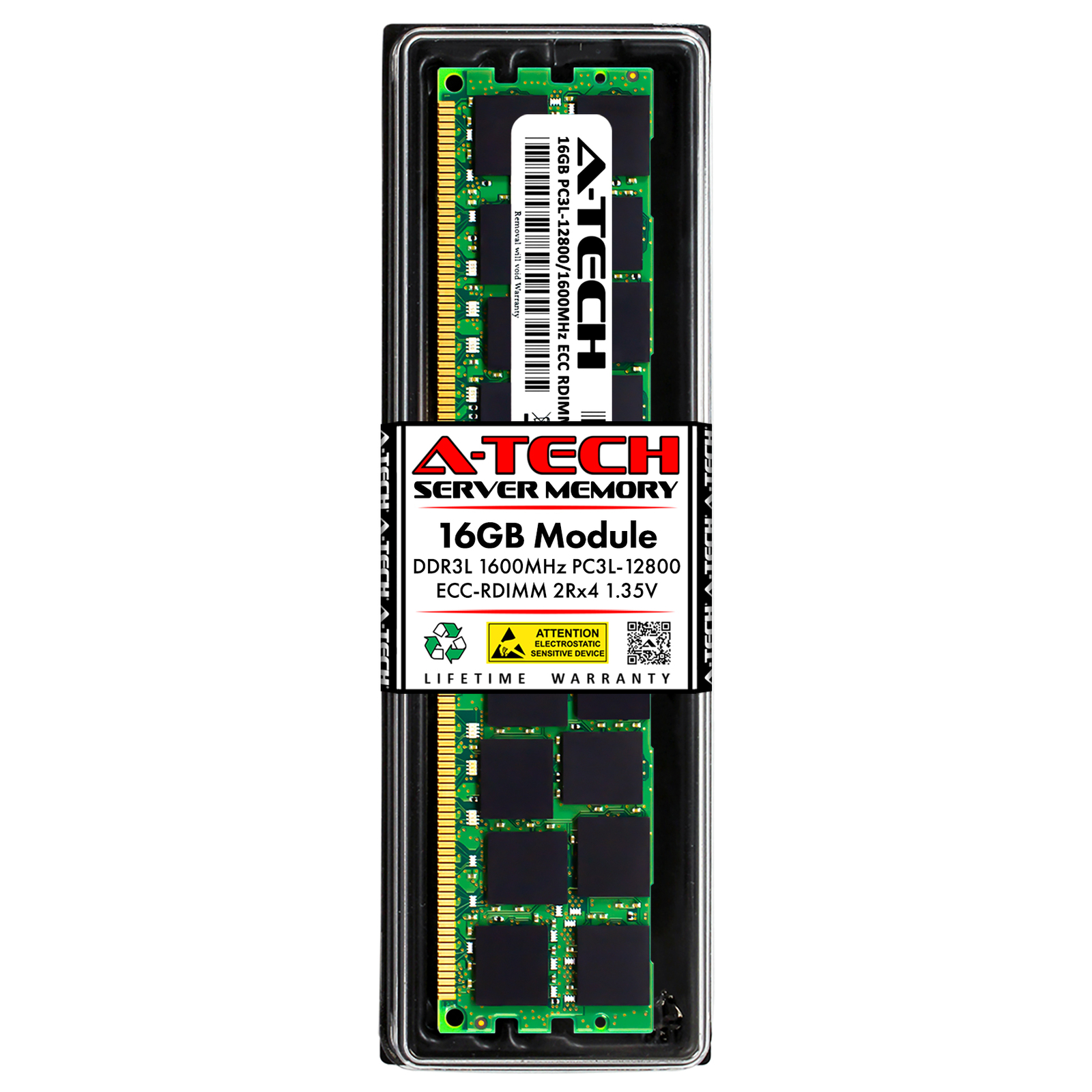 16GB DDR3 PC3-12800 RDIMM (Replacement for Kingston KVR16LR11D4/16HA) Memory RAM