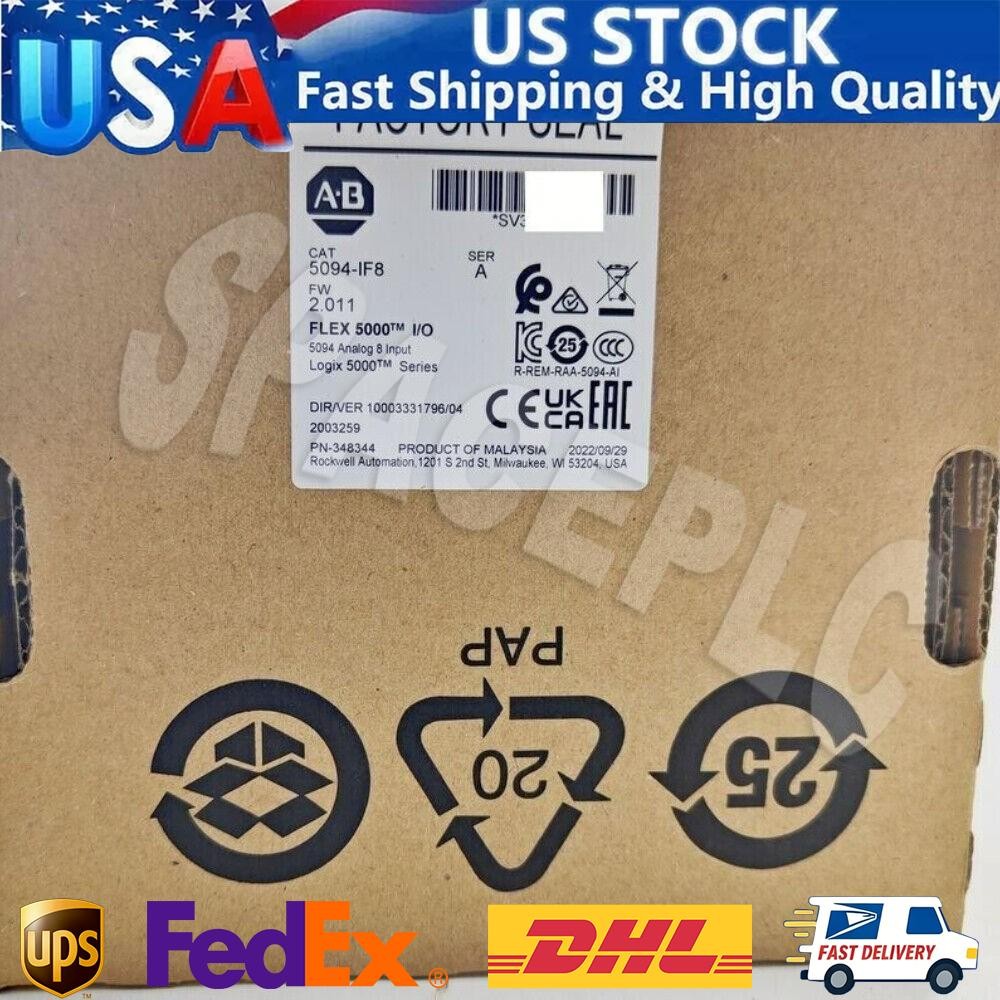 New Factory Sealed Allen Bradley 5094-IF8 Ser A Flex 5000 Input 8 Current/Volt