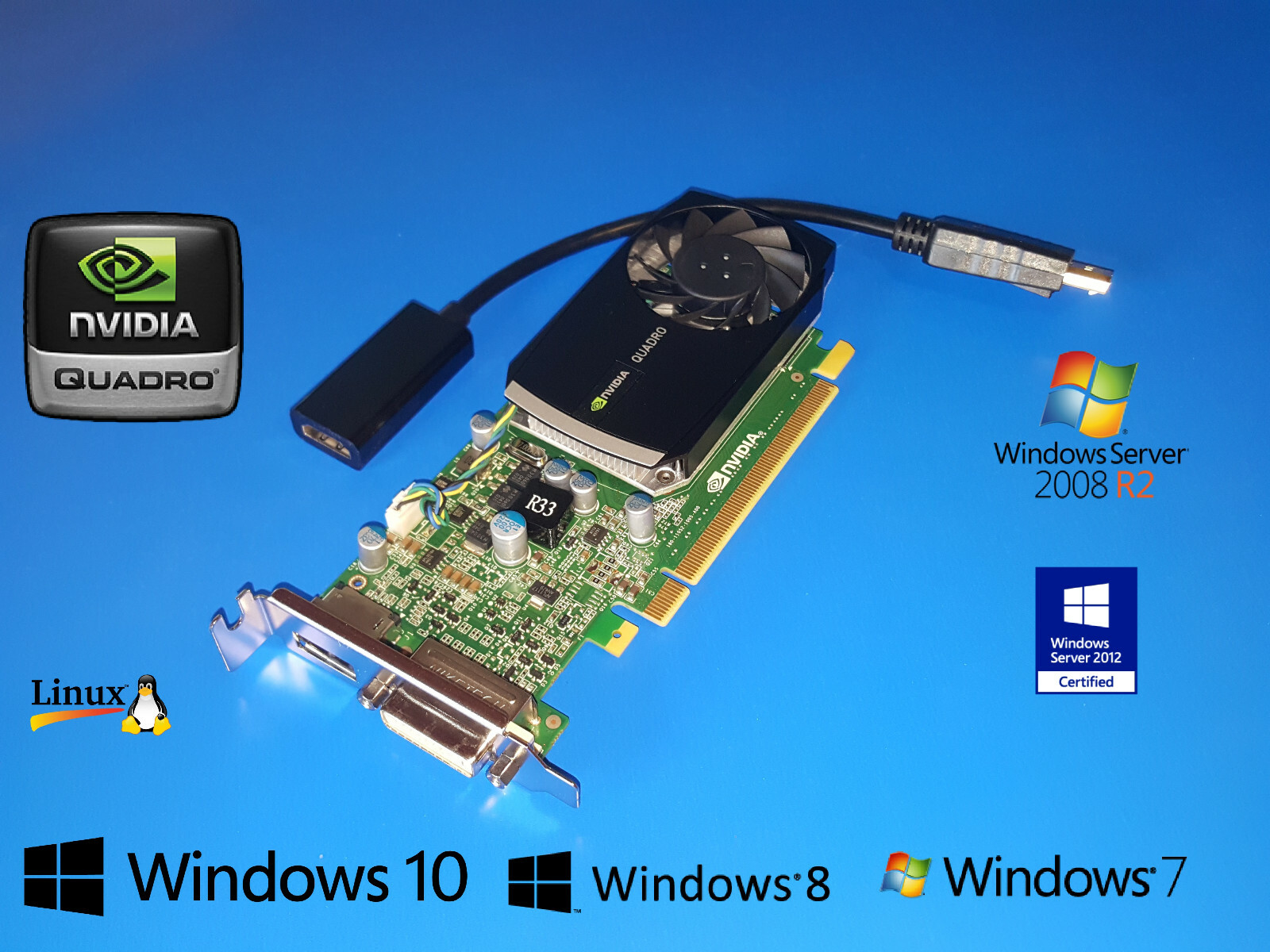 LENOVO ThinkCentre M73e M82 M83 M90p M91p M92p M93p HDMI DVI DP Video Card