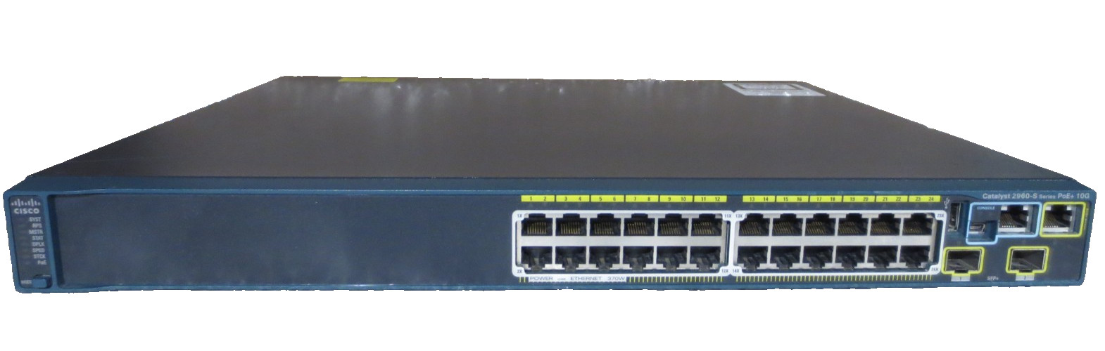 WS-C2960S-24PD-L Cisco 24 Port PoE Gigabit Switch