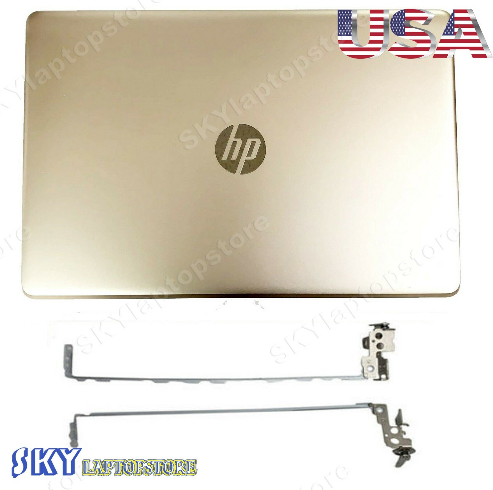 Original For HP PAVILION 15-BS234WM 15-BS924893-001 SERIES LCD BACK COVER+Hinges