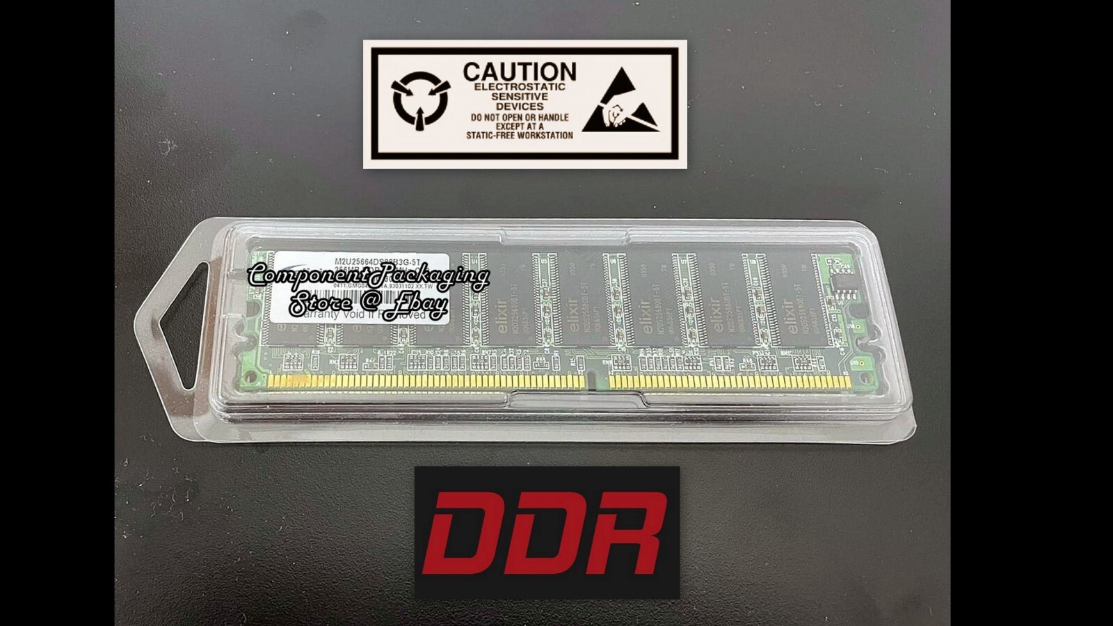 DDR DRAM Packaging Clamshell for PC-Server Memory Modules - Lot of 6 35 100 200