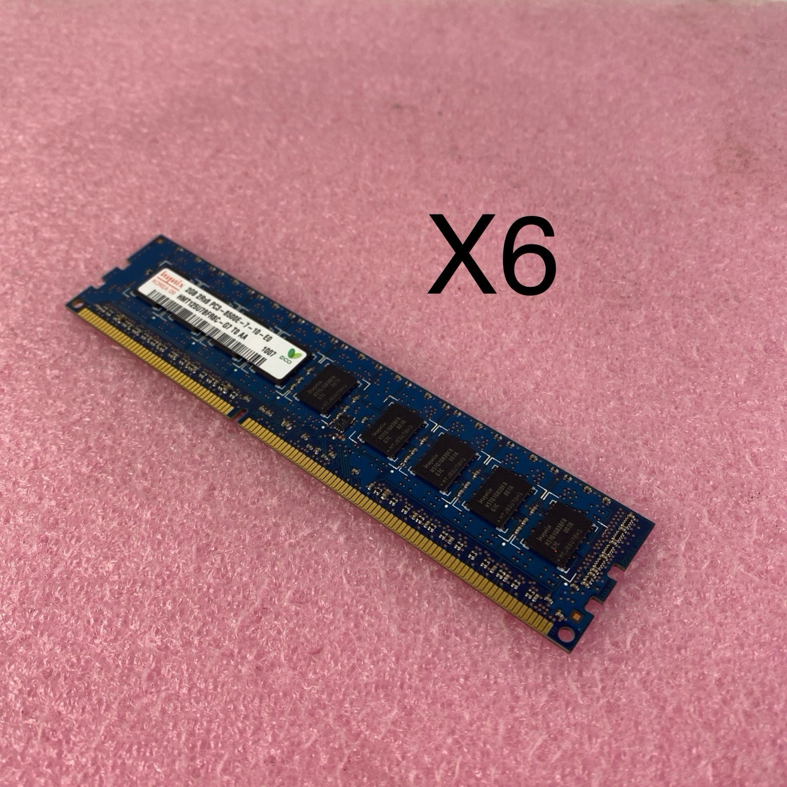 Hynix HMT125U7BFR8C-H9 PC3-10600E-9-10-E0 2GB 2Rx8 Desktop Memory Ram Lot of 6