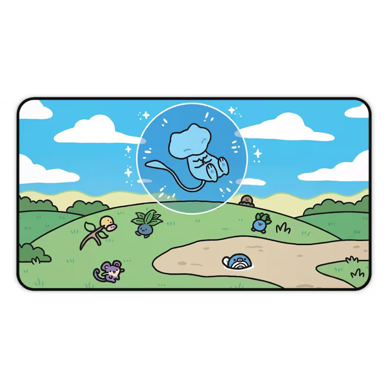 Bubble Mew Pokemon Mouse Pad Gaming Desk Mat Accessories AH587PD