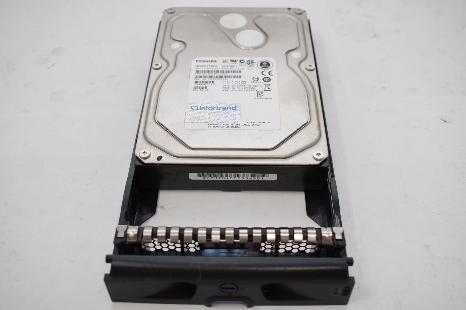 TOSHIBA MK2001TRKB Toshiba 2TB / 2000GB 7.2K Hard Disk Drive HDD W/ Mount