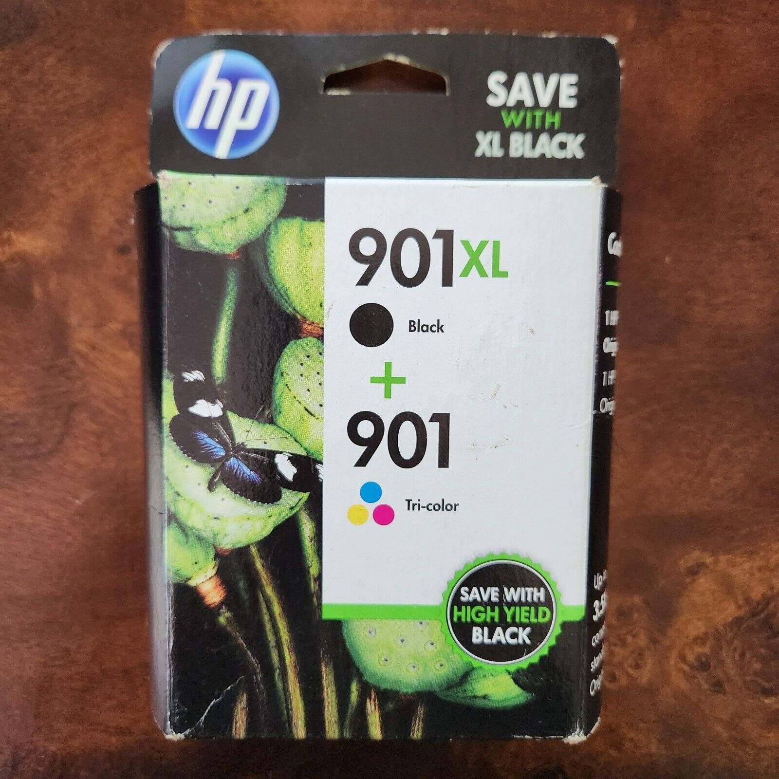 HP 901 Black 901 XL & Tri-Color Standard Cartridge CZ722FN Expired April 2019
