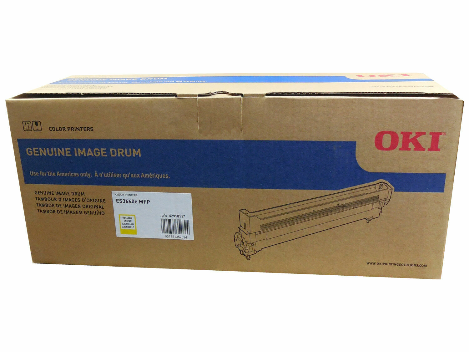 Oki 42918117 Yellow Drum Unit Genuine OEM Original