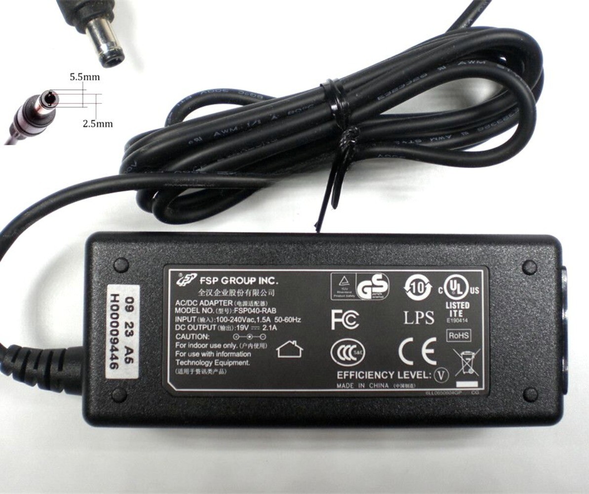 Genuine FSP 19V 2.1A 40W Charger FSP040-RAB Power Supply 5.5*2.5mm Power Adapter