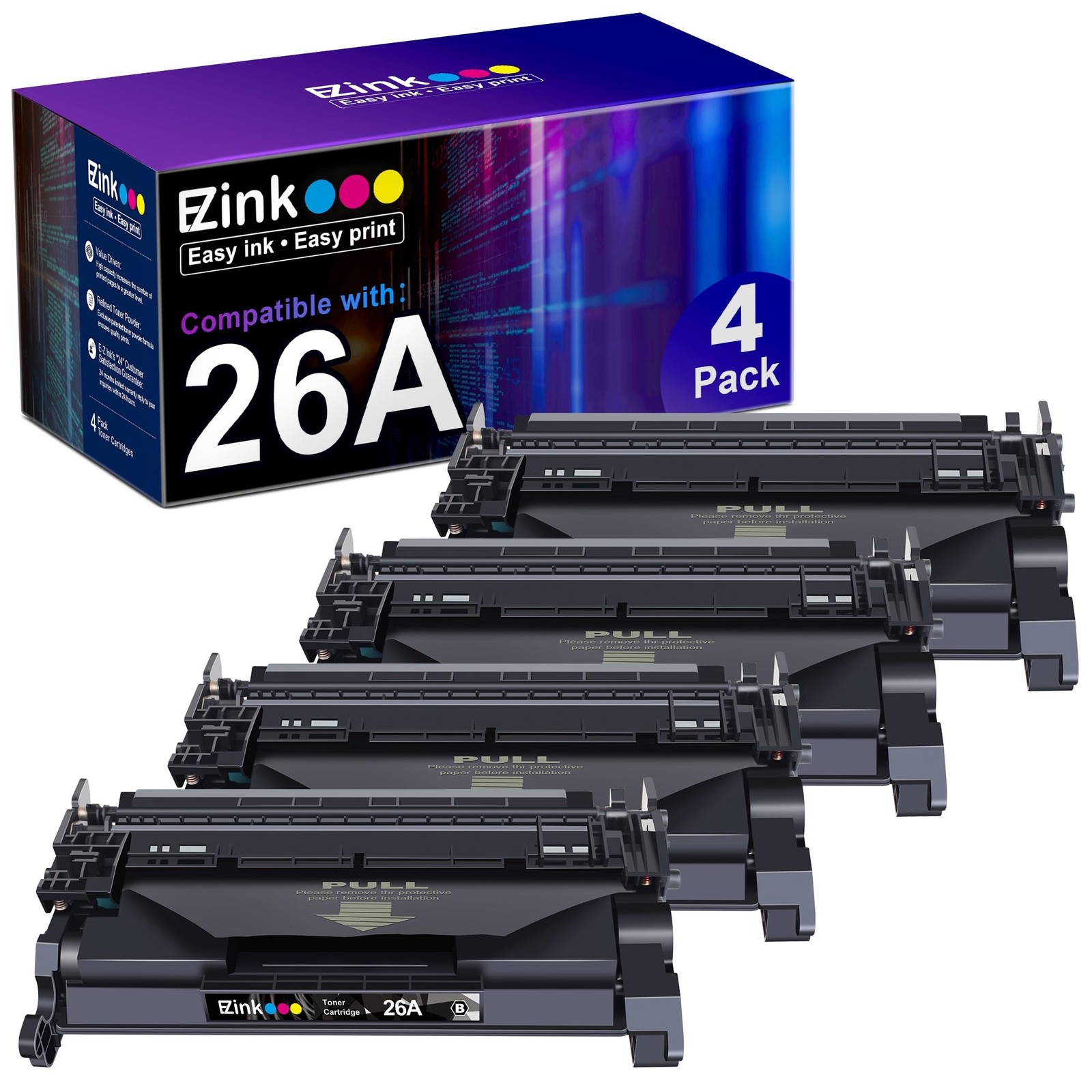 E-Z Ink Compatible Toner Cartridge Replacement for HP 26A CF226A 26X CF226X t...