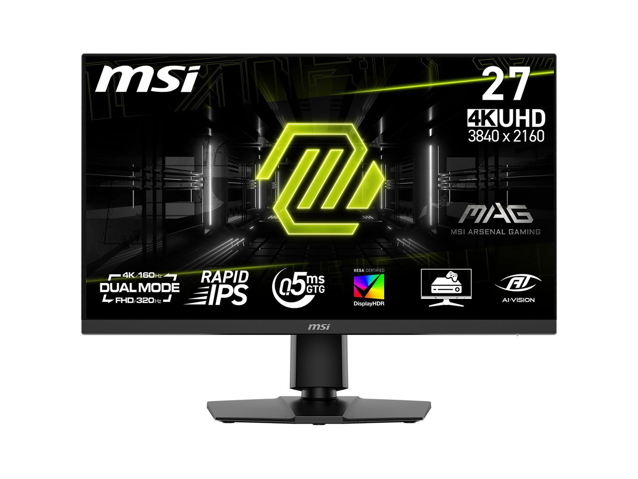 MSI 27 inch Dual Mode UHD 4K 160Hz Full HD 320Hz IPS AMD FreeSync (Adaptive