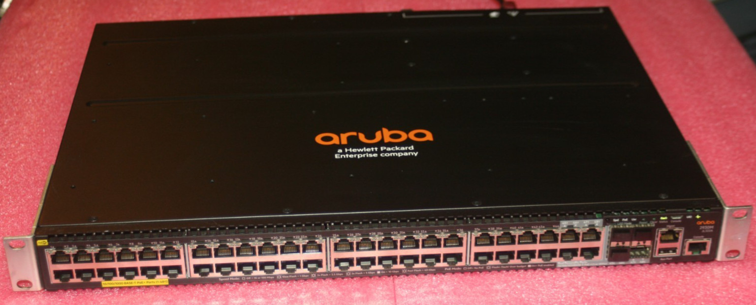 HP Aruba 2930M JL322A 48-Port Gigabit PoE+ Managed Switch Single PSU